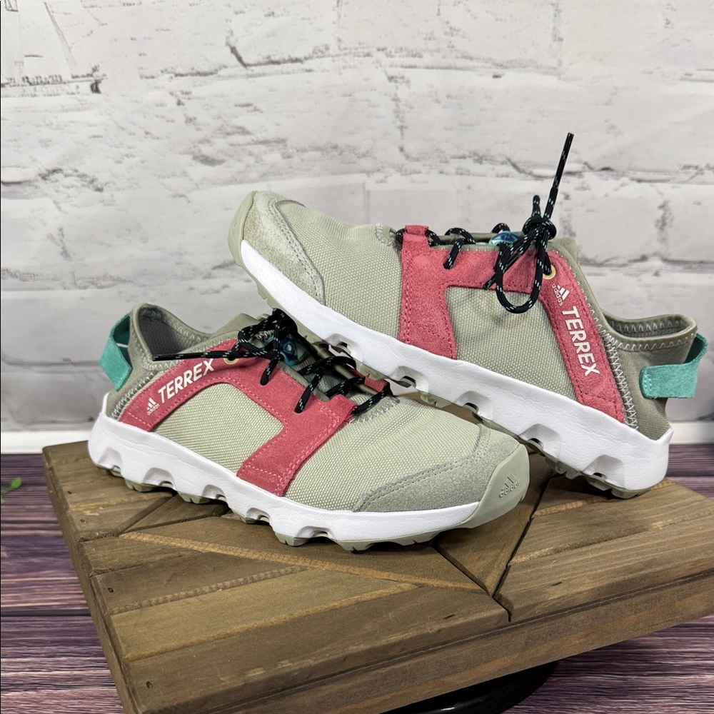 adidas Terrex Athletic Shoes in Light Green, Pink & Teal